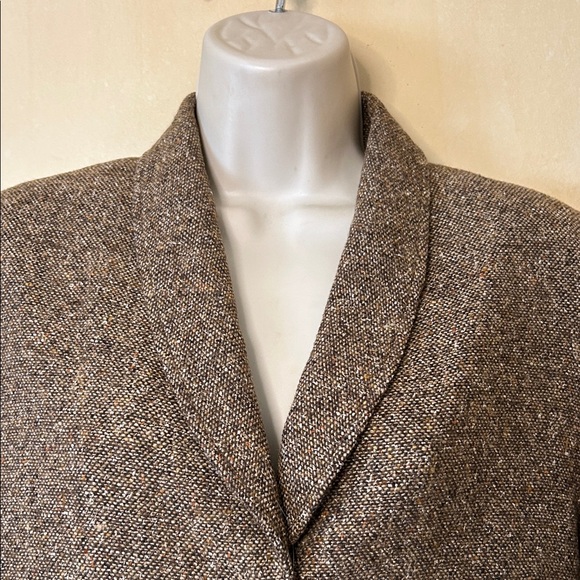 Bonnie & Norma Vintage Brown Wool/Silk Blazer size 8 - Picture 2 of 10